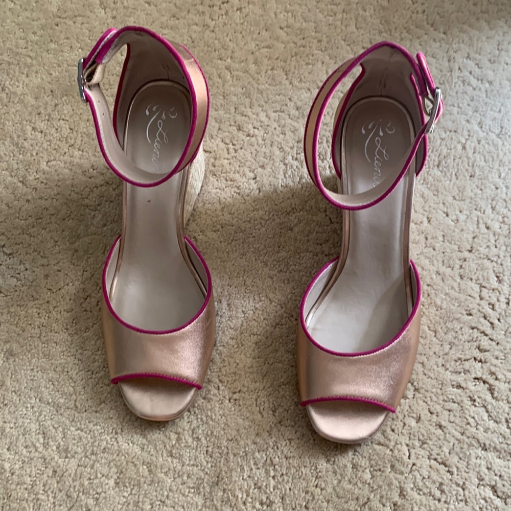 Womens open toe wedge shoes size 8 1/2 from Anthropologie